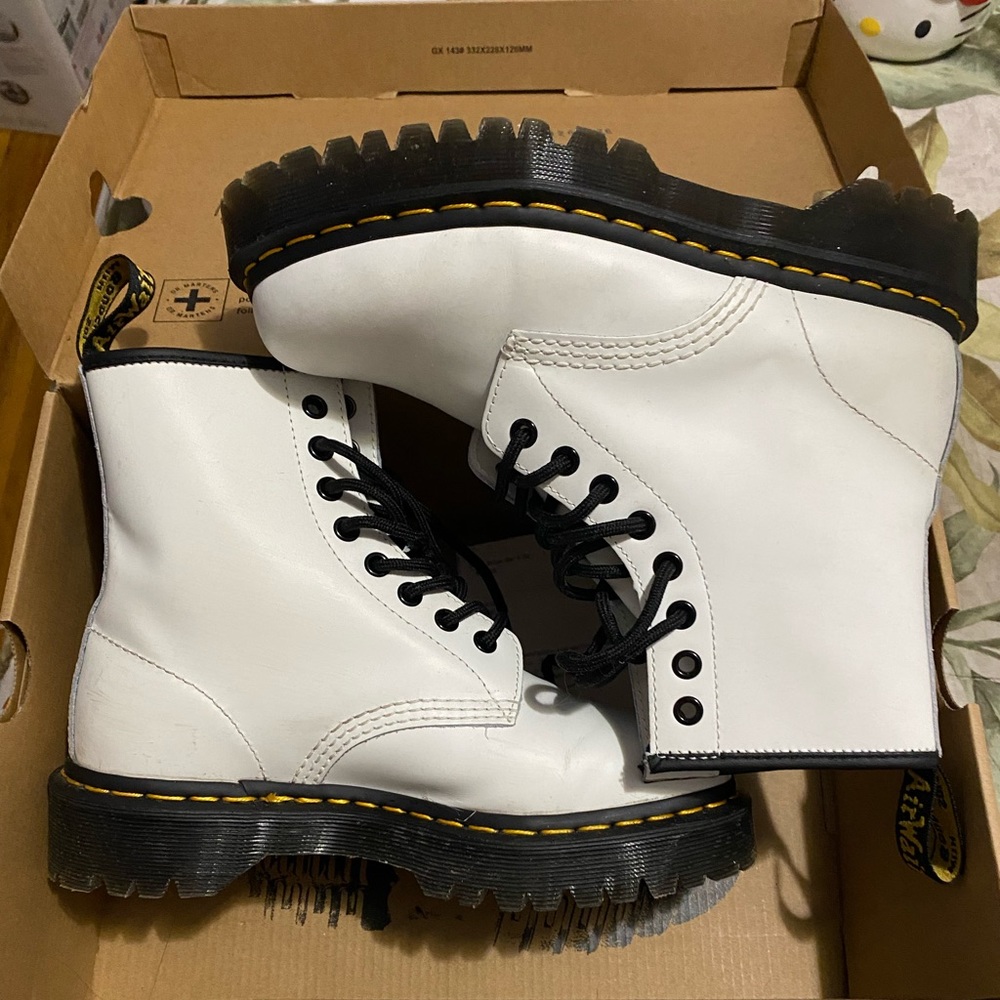 White Dr Martens Boots